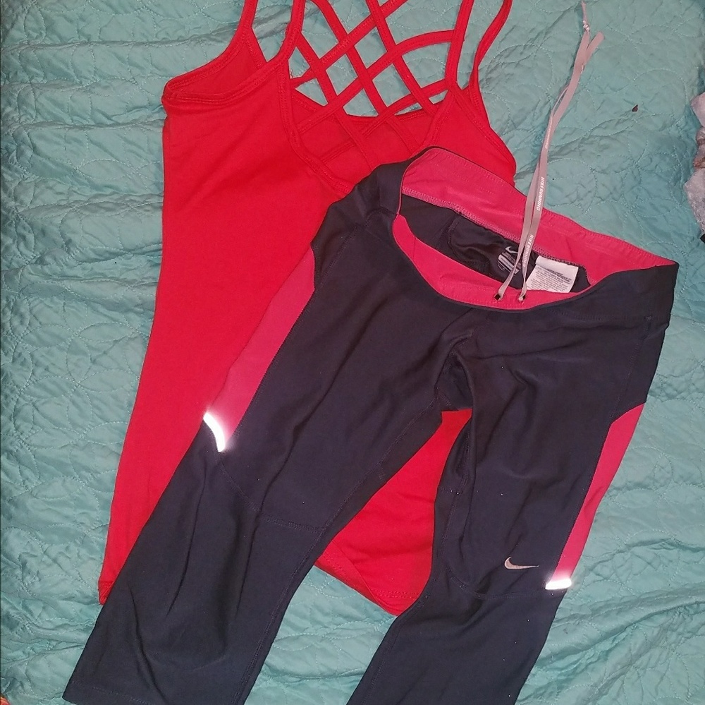 SETNice Nike cropped tights with free matching top